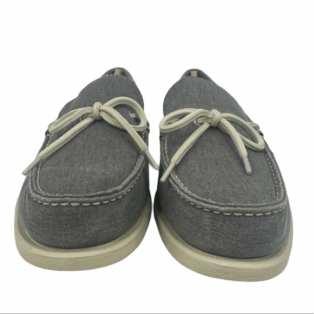 Eastland Grey Yarmouth 1-Eye Canvas Boat Shoes